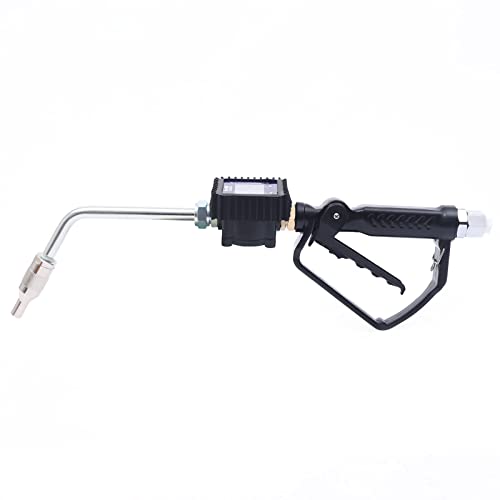 Heavy Duty Air Operated Oil Transfer Pump Digital Oil Fluid Dispenser Pump Control Valve Meter Nozzle, Electronic Metering Oil Gun Refueling Gun Tool for Refueling Trucks (US Stock) - color: Style-B