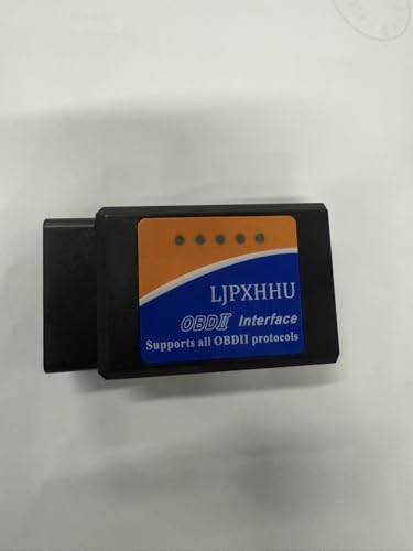 OBD2 Bluetooth Scanner for iPhone iOS Android Windows Car Code Reader Enhanced Auto Diagnostic Scan Tool Odb2 OBDII Adapter Check Engine Light Live Data Reset Vehicle Performance Test Exclusive APP - color: Black&Orange