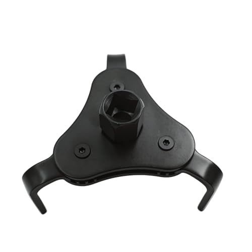 DSkoiph Adjustable Oil Filter Wrench 1/2 to 3/8 Inches Square Drive Socket | 3-Jaw & 2-Way Design, Universal, For Most Cars, Oils Filters Removal Tool
