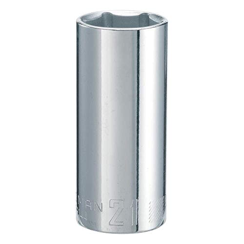 CRAFTSMAN Deep Socket, Metric, 3/8-Inch Drive, 21mm, 6-Point (CMMT99144) - size: 21 MM