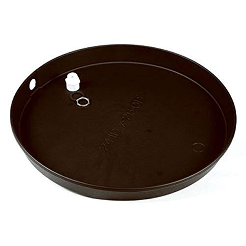 Camco 11360 24" ID Plastic Drain Pan, Black - size: 24" ID, style: PVC Fitting