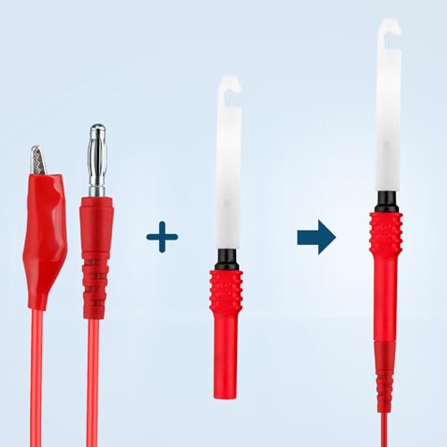 Back Probe Kit – 35PCS Automotive Test Leads Set with Storage Box,5 Large Alligator Clips,5 Wire Piercing Probes,Flexible Multi-Angle Needles for Multimeter & Automotive Diagnostics