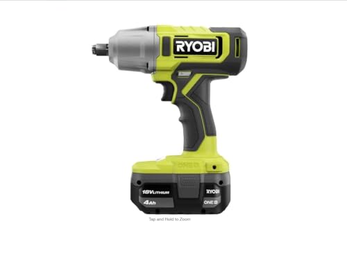 RYOBI ONE+ 18V Cordless 1/2 in. Impact Wrench Kit with 4.0 Ah Battery and Charger, (PCL265K1)