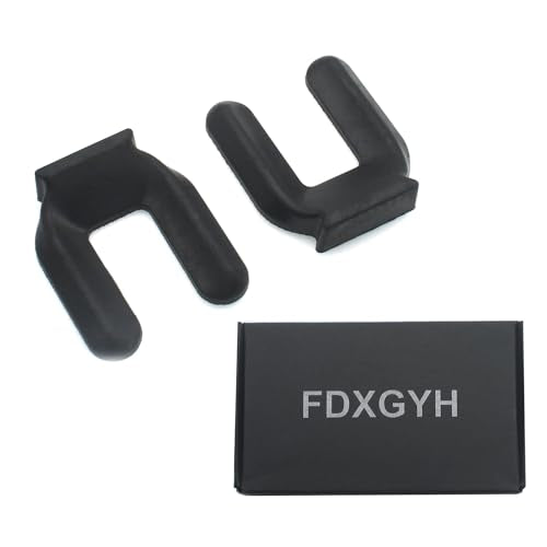 FDXGYH 4 PCS Furniture Wheel Stop Rubber Chair Caster Anti Slip Pads Black Bed Frame Wheel Stoppers Suitable for Rolling Furniture - size: 86 mm x 75 mm x 30 mm