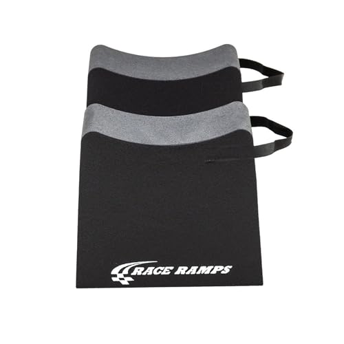 Race Ramps 2-Pack RR-WC-12 Car Wheel Cribs, Lightweight & Non-Scratch for Maintenance & Display, 12" - Portable Automotive Platform Riser for Oil Changes and Garage Use - size: 12-inch Standard