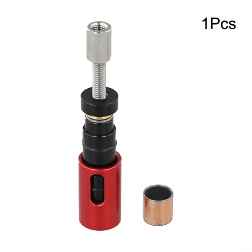 Bike Rear Shock Absorber Bushing Tool, Aluminum Alloy and Stainless Steel, Removal and Install Kit with Spare Bushing for DU(Red) - color: Red