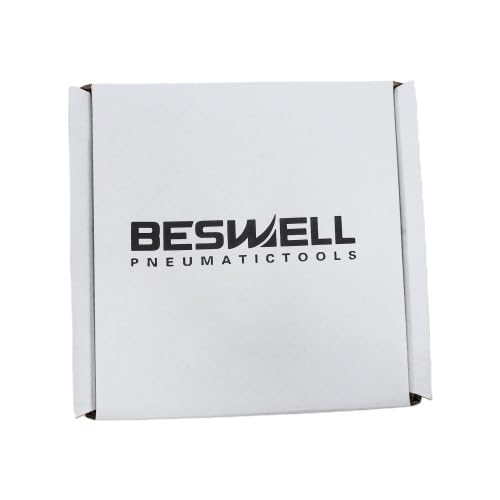 BESWELL BW-112FN-A 1/2-Inch Air Impact Wrench, 1254 Ft-Lbs Max Torque | Heavy-duty twin hammer pneumatic gun effortlessly tackles automotive repairs, tire changes, and demanding garage shop work.
