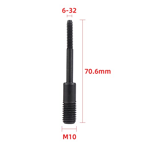 #6-32 Mandrel 10pcs (with Fixing Nut) Replacement Rod 9900S Air Hydraulic Rivet Nut Tool - color: 6-32 Mandrels