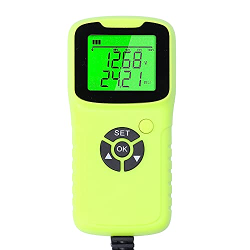 A300 Digital Car Battery Tester LCD Battery Test Analyzer Auto Test Diagnostic Tools with Wide CCA Range 100-1700 for 12V Flood AGM Gel Deep Cycle Batteries ABS 13x6.2x2.8cm (Green) - color: Green