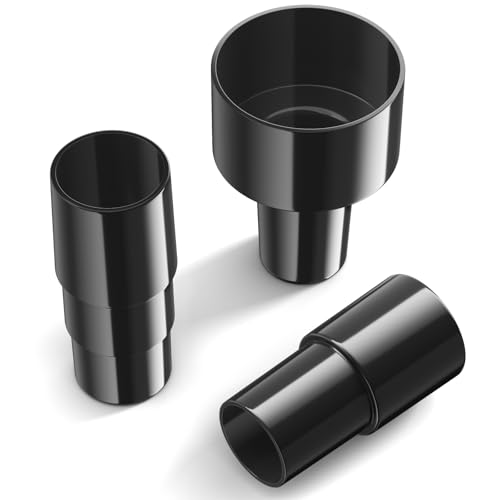 6PCS Universal Vacuum Hose Adapter Kit, 1-1/4" to 1-3/8" & 2-1/2", plus 1-1/4" to 1-3/8" to 1-1/2", Plastic Vacuum Hose Connector Reducer Attachments for Vacuum Cleaner - size: Kit