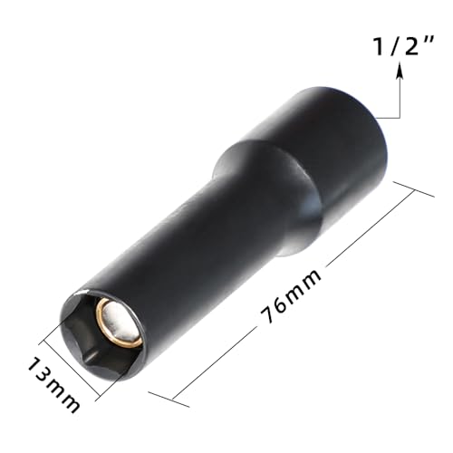 13mm Shock Absorber Strut Removal Tool 6 Point 1/2" Drive Suspension Strut Nut Socket Compatible with Tesla Model 3 1467109-00-A
