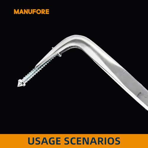 MANUFORE 11-Inch Long Reach Needle Nose Pliers, Straight, 45° & 90° Bent | 3-Piece Set, Comfort Grip for Better Control, High Carbon Steel, Great for Narrow Tight Spaces, Automotive Repair - style: 3PCS