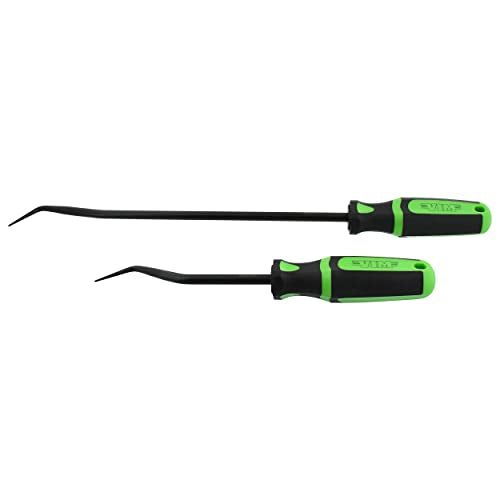 Vim Tools Hose Removal Pick Tool - 9 and 15in Long Automotive Picks Gasket Puller Hook Radiator Hose Removal Tool Set