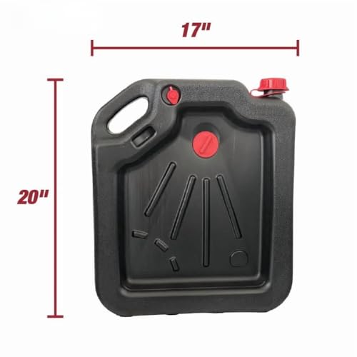 16-Quart Automotive Drain Pan Container, Large Oil Drain Bucket for Car & Truck Maintenance, Wide Catch Area, Easy-Pour Design, Shop & Garage Use