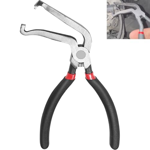 Electrical Disconnect Pliers for Cars - Automotive Electrical Connector Disconnect Pliers Long Spark Plug Disassembly Pliers Electrical Plug Fuel Line Disconnect Tools Pliers 60 Degree - color: 1*Black 60°