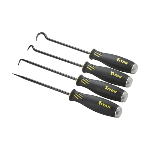Titan 17224 4 pc. Jumbo Bolstered Pick and Hook Set - size: 4pc Bolstered Pick and Hook