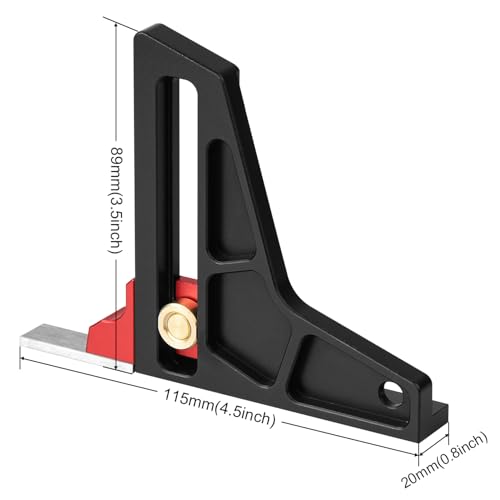 TOOLCOOL Height Gauge Depth Gauge Woodworking Tool Setting Gauge Setup Blocks for Table Saw Router Table Drill Press Bandsaw - Imperial - color: Imperial