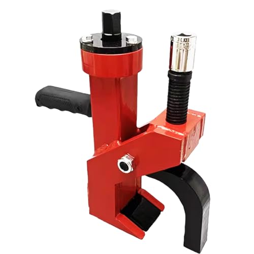 INTBUYING Manual Tire Bead Breaker with Patented Handle Adjustable Hammer Tire Remover Heavy Duty Tires Car Repair,Red