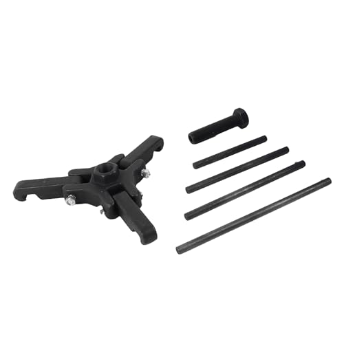 6PCS Harmonic Balancer Puller Set Jaw Puller for Harmonic Damper and Balancers Compatible for Chevy Chevrolet Chrysler GM Mitsubishi Vehicles Include 4 Forcing rods