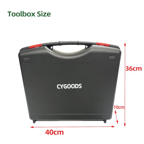 CYGOODS M16 Big Size Slide Puller Gold Lifter Toools Kit,Auto Dent Puller Kit,Car Bodywork Door Dings Remover,Paintless Large & Small Ding Hail Dent Removal Tools with Toolbox (XBLG100)