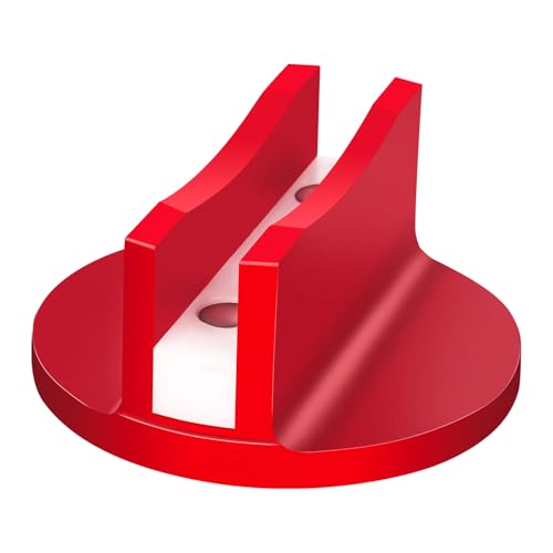 0.45'' Grooved Magnetic Jack Pad, 2PCS, Red | Aluminum Alloy, Universal, Pinch Weld Jack Pad, Floor Jack Adapter, Frame Rail Pretection - color: Red 2 Pack