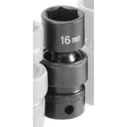 Grey Pneumatic 1016UM Socket - style: 16mm Standard Universal
