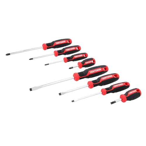 CRAFTSMAN Screwdriver Set, 8 Pc, Flat Head and Phillips Screwdrivers (CMHT65130) - style: New Version