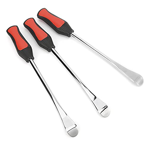 Tire Spoon Lever Iron Tool Set, Professional Tire Changing Kit with Valve Core Tool for Motorcycle Bike ATV, Chrome Vanadium Steel Tire Repair Tool Kit