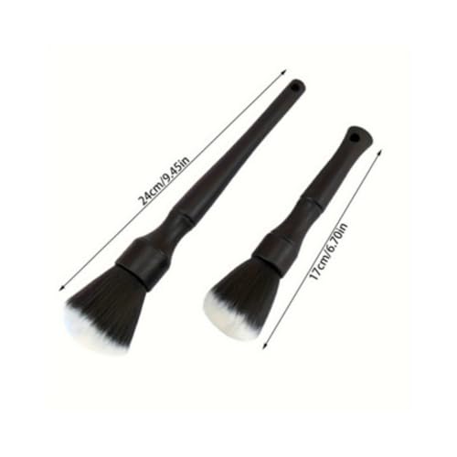 4PCS Car Interior Cleaning Brushes Set,Soft Bristles Detailing Brush Dusting Tool for Air Vents, Dashboard & Crevices