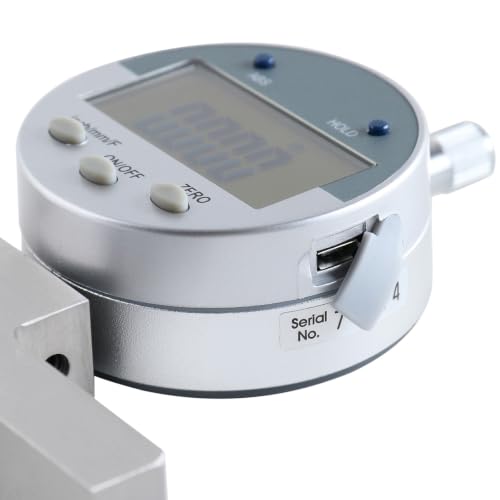 Accusize 0-22 in Digital Depth Gauge with Small-Hole Points, P103-0188 | 6 Connectable Rods, +/-0.001 in Accuracy, 0.0005 in Resolution, 4 in Base, 3/8 in Stem - size: 0-22" Digital