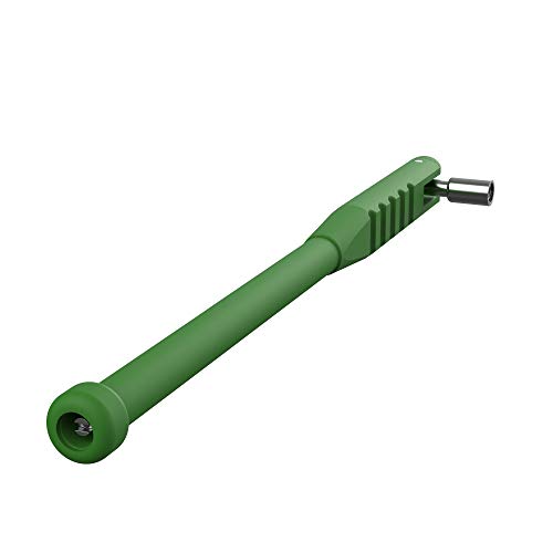 BASIKER Tire Valve Stem Puller Tool No Scratch with Valve Core Tool Green Perfect Replacement for Universial car Valve Stem Extenders Straight Metal Dual Wheel Valve Stem Extension Adapter