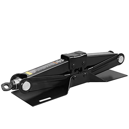 Big RED AT10152BR Torin Steel Scissor Lift Jack Car Kit, 1.5 Ton (3,000 lb) Capacity, Black
