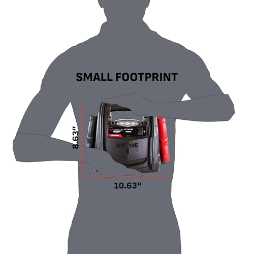 Schumacher Electric 600A Car Battery Jump Starter and Portable Power Station, 3-in-1 Solution, 12V DC Outlet, for 12V Power Sport, Automotive, and Marine Batteries, SJ1329 - style: 600 Peak Amps