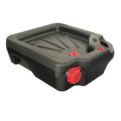 16-Quart Automotive Oil Drain Pan – Heavy-Duty Plastic Oil Change Container for Cars, Trucks & Motorcycles – Easy Pour, Anti-Splash, Leak-Resistant Design 1 pack