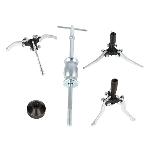 SCITOO 3 Jaw Gear Bearing Slide Hammer Puller Set, Universal Internal & External Gear Pulley Puller Set for Pulling Out Gears Bearings
