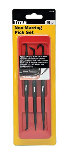 Titan 17714 3-Piece Non-Marring Precision Hook and Pick Set
