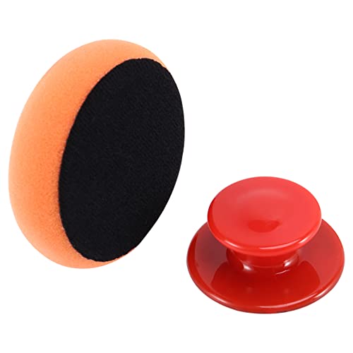 6Pcs/Set Car Wax Wash Polish Pad Sponge Cleaning Foam Kit Microfiber Applicator Pads with Gripper Handle Car-Styling