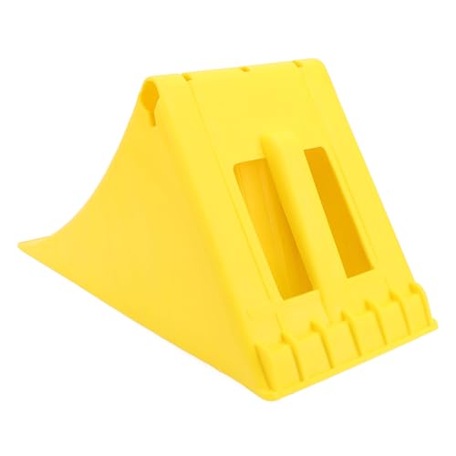 Jiawu Wheel Chocks, 2Pcs Heavy Duty Wheel Stoppers, Anti Slip Wheel Wedge, Anti Slip Tire Stopper Block Set, Vehicle Service Ramps, Triangular Wheel Stopper for Trailer, RV, Truck, Car