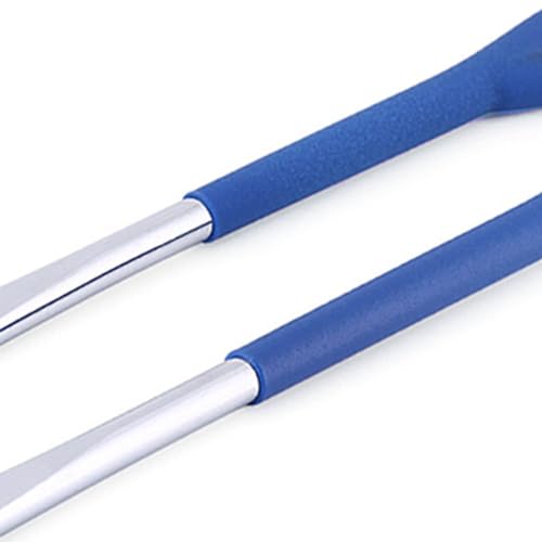 Greensen 2Pcs Motorcycle Tire Lever Tool Spoon Set Heavy Duty Carbon Steel for Tire Changing Curved End Long Lever Great for Garage or Travel Use 265mm