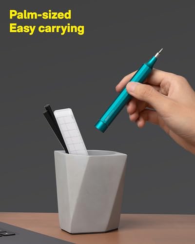 HOTO 24 in 1 Mini Screwdriver Set, Magnetic Torx Bit Set, Eyeglass Repair Kit, EDC Pen Screwdriver for Electronics, Watches, Phones, Laptops, Cameras, Gadgets for Men, Dark Turquoise - color: Dark Turquoise