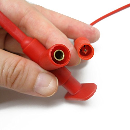 Aidetek Automotive Test Lead Kit Insulation Piercing Test Clip Large Crocodile Clips Flexible Spring for Multimeter Meter Test Probes Test Leads Set Probe CE Certificate TLP20163