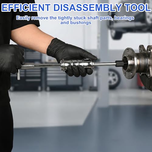 12pcs Blind Hole Bearing Puller Set, Slide Hammer Bearing Puller Set with Expandable Collets 8-32mm, High Strength Pilot Inner Removal Tool for Automotive and Motorcycle Wheel Bearings