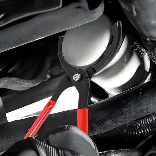 12" Adjustable Oil Filter Pliers, Oil Filters Removal Specialty Tool, 3-Position Oil Filter Wrench Removal Tool for 50-150mm Engine Filters, Conduit, Fittings, Car Accessories