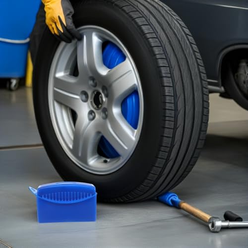 PRETYZOOM 2pcs Tire Shine Applicator Pads with Cover Wheel Brushes for Cleaning Tires and Wheels Car Cleaning Set and Polishing Reusable Car Wash Accessories for Auto Detailing