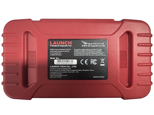 Launch OBD2 Scanner CRP123X Elite V3.0, 2026 Lifetime Free Update Scan Tool | Diagnostic Scan Tool for Car Engine Code Reader with 0il/Br-ake/S.A.S/B.M.S/D.P.F/ABS Bleeding/Throttle Reset, Auto VIN