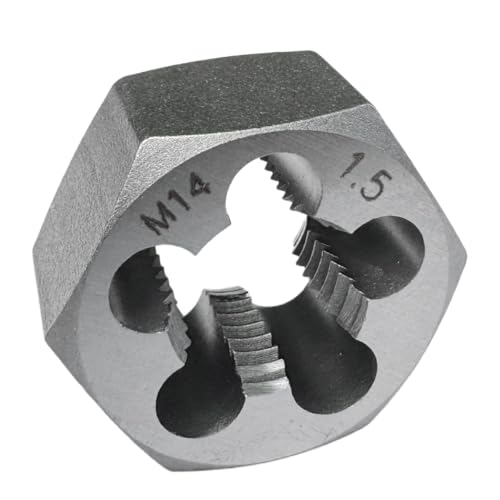 M14x1.5 Metric Hex Rethreading Die Alloy Steel Right Hand Die for Thread Repair and Maintenance - size: M14x1.5