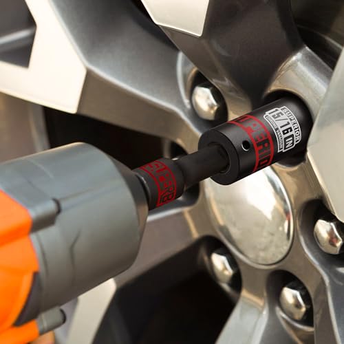 12 Piece 1/2" Drive Impact Socket Set, 3/8" - 1" Deep Socket, SAE, 6 points, CR-V Material, Cars, Motorcycles, Tire Changes - size: 1/2" Deep SAE