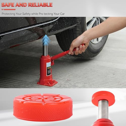 Polyethylene Bottle Jack Pad Support Point Anti-Slip Adapter Jacking Removal Repair Tool for 5-8 Ton Bottle Jacks Auto Accessories 29MM 1.14"