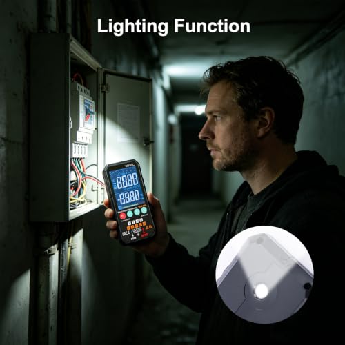Digital Multimeter with VA Color Display, 6000 Counts True RMS Volt Amp Ohm Tester, Smart Auto-Ranging Electrical Meter for Home and Automotive Repair