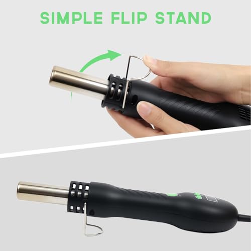 Hot Air Rework Station, 500°C SMD Hot Air Gun with Adjustable Airflow | Fast 500°C Heating, Precise Airflow Control, Ideal for PCB, USB-C Repair, Plastic Welding, IC Chip Rework & DIY Electronics